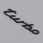 Car TURBO Personalized Aluminum Alloy Decorative Stickers, Size: 13x3x0.3cm