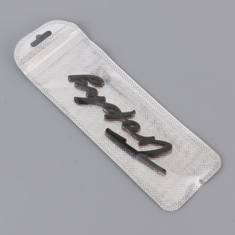 Car TROPHY Personalized Aluminum Alloy Decorative Stickers, Size: 11.5x2.5x0.35cm
