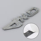 Car 4WD Personalized Aluminum Alloy Decorative Stickers, Size: 13x3.5x0.3cm