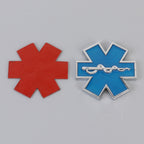 Car Star of Life Personalized Aluminum Alloy Decorative Stickers, Size: 6.5x0.5cm