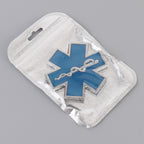 Car Star of Life Personalized Aluminum Alloy Decorative Stickers, Size: 6.5x0.5cm