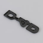 Car D4D Personalized Aluminum Alloy Decorative Stickers, Size:10 x 2.5cm, D4D