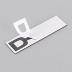 Car D4D Personalized Aluminum Alloy Decorative Stickers, Size:10 x 2.5cm, D4D
