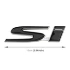Car Si Metal Stickers Personalized Aluminum Alloy Decorative Stickers, Size:10 x 3cm