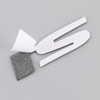 Car Si Metal Stickers Personalized Aluminum Alloy Decorative Stickers, Size:10 x 3cm