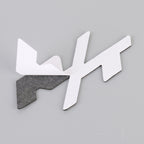 Car R / T Personalized Aluminum Alloy Decorative Stickers, Size:10.5 x 5cm