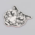 Car Tiger Metal Stickers Personalized Aluminum Alloy Decorative Stickers, Size:8 x 7.5cm, Tiger Stickers
