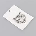 Car Tiger Metal Stickers Personalized Aluminum Alloy Decorative Stickers, Size:8 x 7.5cm, Tiger Stickers