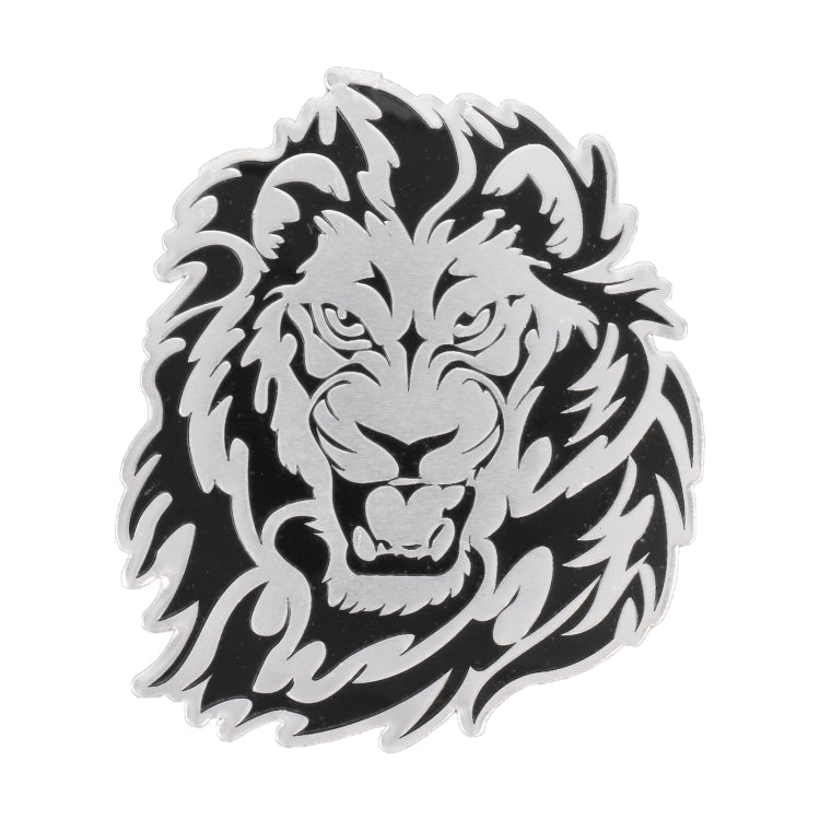 Car Lion Metal Stickers Personalized Aluminum Alloy Decorative Stickers, Size:8 x 7.5cm, Lion Stickers