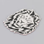 Car Lion Metal Stickers Personalized Aluminum Alloy Decorative Stickers, Size:8 x 7.5cm, Lion Stickers