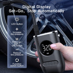Car Portable Mini Wireless Digital Display Tire Inflator Pump, Digital Display