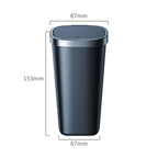 Car Center Armrest Storage Box Push-type Trash Can with Lid