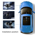 Car Center Armrest Storage Box Push-type Trash Can with Lid