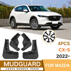 For Mazda CX-5 2022 4pcs/Set Car Auto Soft Plastic Splash Flaps Fender Guard, For Mazda CX-5 2022
