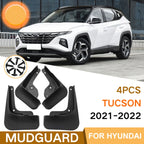 For Hyundai China / USA Version Tucson 2021-2022 4pcs/Set Car Auto Soft Plastic Splash Flaps Fender Guard, For Hyundai China / USA Version Tucson 2021-2022