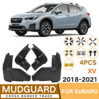 For Subaru XV 2018-2021 4pcs/Set Car Auto Soft Plastic Splash Flaps Fender Guard, For Subaru XV 2018-2021
