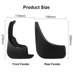 For Toyota Yaris 2006-2011 4pcs/Set Car Auto Soft Plastic Splash Flaps Fender Guard, For Toyota Yaris 2006-2011