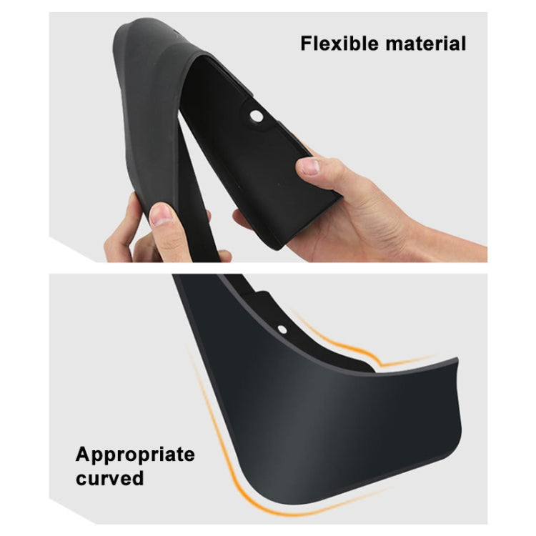 For Toyota Yaris 2006-2011 4pcs/Set Car Auto Soft Plastic Splash Flaps Fender Guard, For Toyota Yaris 2006-2011