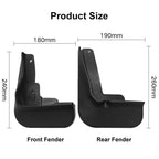 For Toyota Camry 2018-2021 4pcs/Set Car Auto Soft Plastic Splash Flaps Fender Guard, For Toyota Camry 2018-2021