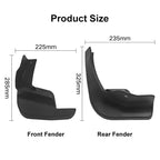 For Nissan Qashqai 2015-2021 4pcs/Set Car Auto Soft Plastic Splash Flaps Fender Guard, For Nissan Qashqai 2015-2021