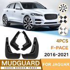 For Jaguar F-PACE 2016-2021 4pcs/Set Car Auto Soft Plastic Splash Flaps Fender Guard, For Jaguar F-PACE 2016-2021