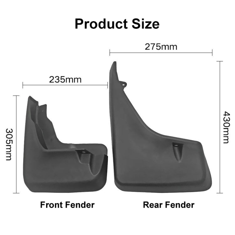 For Land Rover Freelander 2 LR2 2007-2019 4pcs/Set Car Auto Soft Plastic Splash Flaps Fender Guard, For Land Rover Freelander 2 LR2 2007-2019