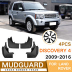 For Land Rover Discovery 4 2009-2016 4pcs/Set Car Auto Soft Plastic Splash Flaps Fender Guard, For Land Rover Discovery 4 2009-2016
