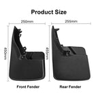 For Dodge RAM 1500 / 2500 / 3500 2010-2018 4pcs/Set Car Auto Soft Plastic Splash Flaps Fender Guard, For Dodge RAM 1500 / 2500 / 3500 2010-2018