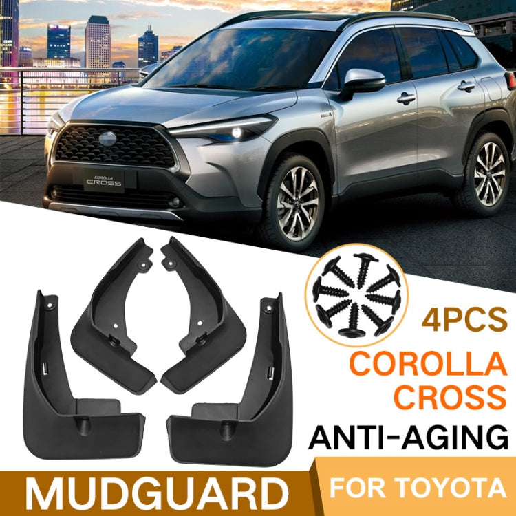 For Corolla Cross 2020 4pcs/Set Car Auto Soft Plastic Splash Flaps Fender Guard, For Toyota Corolla Cross  2020-2025