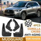 For Corolla Cross 2020 4pcs/Set Car Auto Soft Plastic Splash Flaps Fender Guard, For Toyota Corolla Cross  2020-2025