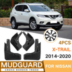 For Nissan X-TRAIL 2014-2020 4pcs/Set Car Auto Soft Plastic Splash Flaps Fender Guard, For Nissan X-TRAIL 2014-2020