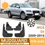 For Audi Q5 2009-2016 4pcs/Set Car Auto Soft Plastic Splash Flaps Fender Guard, For Audi Q5 2009-2016