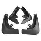 For TESLA MODEL X 2016-2021 4pcs/Set Car Auto Soft Plastic Splash Flaps Fender Guard, For TESLA MODEL X 2016-2021