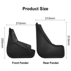 For Volvo XC60 2018-2023 4pcs/Set Car Auto Soft Plastic Splash Flaps Fender Guard, For Volvo XC60 2018-2023
