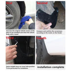 For Volvo XC60 2018-2023 4pcs/Set Car Auto Soft Plastic Splash Flaps Fender Guard, For Volvo XC60 2018-2023
