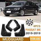 For Volkswagen Passat B8 2015-2019 4pcs/Set Car Auto Soft Plastic Splash Flaps Fender Guard, For Volkswagen Passat B8 2015-2019