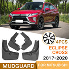 For Mitsubishi Eclipse Cross 2018-2020 4pcs/Set Car Auto Soft Plastic Splash Flaps Fender Guard, For Mitsubishi Eclipse Cross 2018-2020