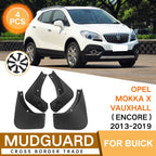 For Buick Opel Mokka X Vauxhall Encore 2013-2019 4pcs/Set Car Auto Soft Plastic Splash Flaps Fender Guard, For Buick Encore 2013-2019