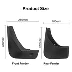 For Buick Opel Mokka X Vauxhall Encore 2013-2019 4pcs/Set Car Auto Soft Plastic Splash Flaps Fender Guard, For Buick Encore 2013-2019
