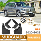 For Mercedes-Benz GLB 2020-2023 4pcs/Set Car Auto Soft Plastic Splash Flaps Fender Guard, For Mercedes-Benz GLB 2020-2023