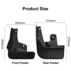 For Toyota Raize Rocky 2020-2021 4pcs/Set Car Auto Soft Plastic Splash Flaps Fender Guard, For Toyota Raize Rocky 2020-2021