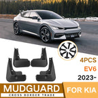 For KIA EV6 2023 4pcs/Set Car Auto Soft Plastic Splash Flaps Fender Guard, For KIA EV6 2023