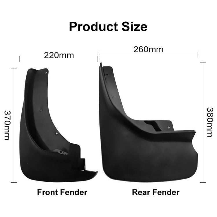 For Ford Explorer 2011-2019 4pcs/Set Car Auto Soft Plastic Splash Flaps Fender Guard, For Ford Explorer 2011-2019