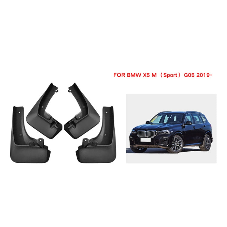 For BMW X5 M G05 Sports 2019-2023 4pcs/Set Car Auto Soft Plastic Splash Flaps Fender Guard, For BMW X5 M G05 Sports 2019-2023