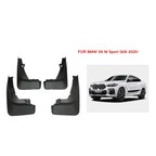 For BMW X6 G06 Sports 2020-2023 4pcs/Set Car Auto Soft Plastic Splash Flaps Fender Guard, For BMW X6 G06 Sports 2020-2023