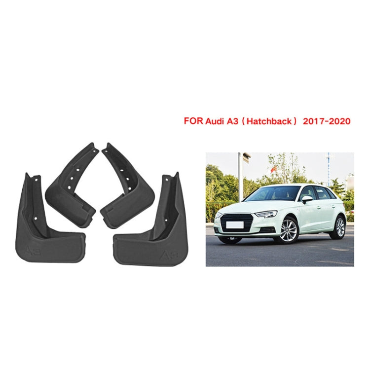 For Audi A3 Hatchback 2017-2020 4pcs/Set Car Auto Soft Plastic Splash Flaps Fender Guard, For Audi A3 Hatchback 2017-2020