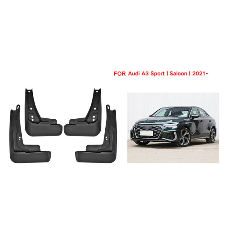 For Audi A3 Sedan Sport 2021 4pcs/Set Car Auto Soft Plastic Splash Flaps Fender Guard, For Audi A3 Sedan Sport 2021