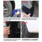 For Jaguar XF Sport 2016 4pcs/Set Car Auto Soft Plastic Splash Flaps Fender Guard, For Jaguar XF Sport 2016