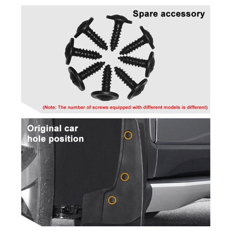 For Volkswagen Caddy 2005 4pcs/Set Car Auto Soft Plastic Splash Flaps Fender Guard, For Volkswagen Caddy 2005