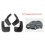 For Volkswagen Sharan 2012-2019 4pcs/Set Car Auto Soft Plastic Splash Flaps Fender Guard, For Volkswagen Sharan 2012-2019